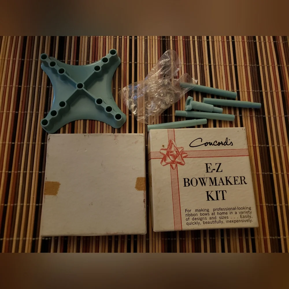 VINTAGE CONCORD'S E-Z BOWMAKER KIT with INSTRUCTIONS
